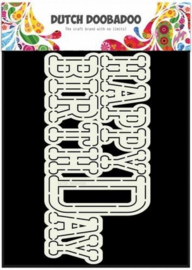 470.713.656 Dutch Doobadoo Dutch Card Art A5 Happy Birthday