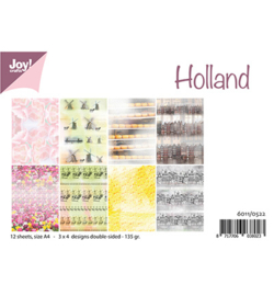 6011-0522 Papierset A4 - Holland - Joy Crafts