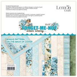 LemonCraft - Dear Diary - Forget-me-Not - Paper Pad 20.3x20.3 cm - LEM-DD-FORGET-02