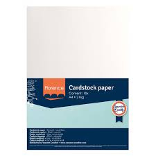 2927-101 Florence • Cardstock Papier 216g Glad A4 Off-White 10x