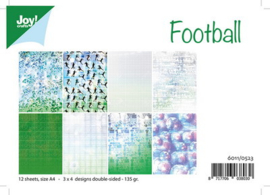 6011-0523 Papierset A4 - Voetbal - Joy Crafts