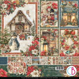 Merry & Bright 12x12 Inch Paper Pad (12pcs) (CBPM098) - PAKKETPOST!!