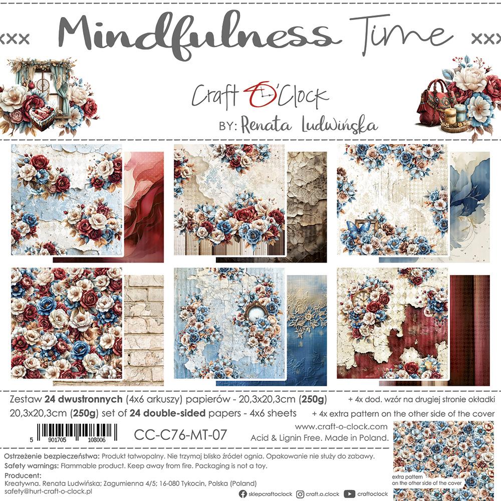 CC-C76-MT-07 Craft O' Clock - Mindfulness Time - Paper Set 20,3x20,3cm