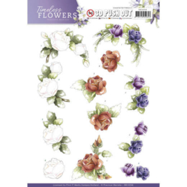 SB10258 Stansvel A4 - Timeless Flowers - Marieke Design