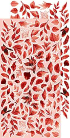 CC-BC-KW-10 Basic Flowers Set 10, Red, extras to cut, 15,5x30,5cm, mirror print (18 sheets, 6 designs, 3x6 double-sided sheets + bonus design on the cover, 250g)