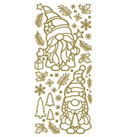 501400 G/G - Sticker Gnome Christmas