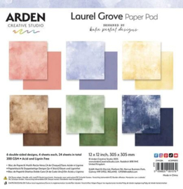 ACSPP0013 Arden Creative Studio - Laurel Grove - 12x12 Inch Solids Paper Pad - PAKKETPOST!