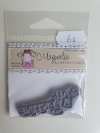 Tekst Be my Valentine - Magnolia stempel nr. 63