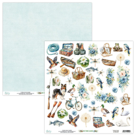 09 Mintay - By the Lake - 12x12 Inch Elements Paper - PAKKETPOST!!