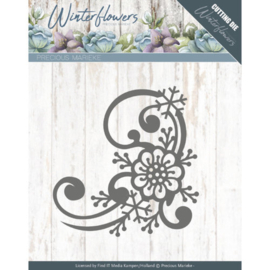 PM10144 Snij- en embosmal - Winterflowers - Precious Marieke