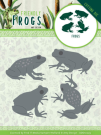 ADD10229 Snij- en embosmal - Friendly Frogs - Amy Design