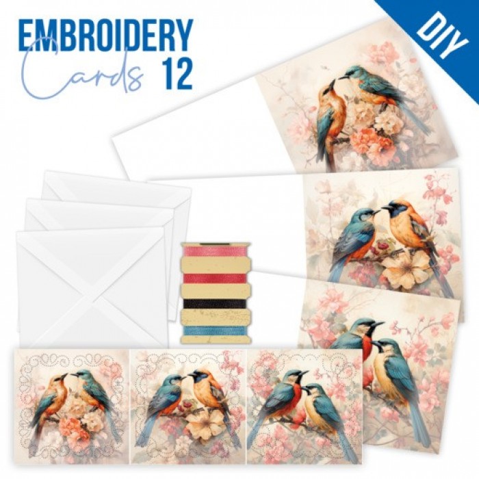 STDOPP012 Stitch and Do Cards 12 - Berries Beauties - Beautiful Birds