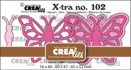 CLXtra102 Stansmal Crealies - Vlinder B extra groot - no 102