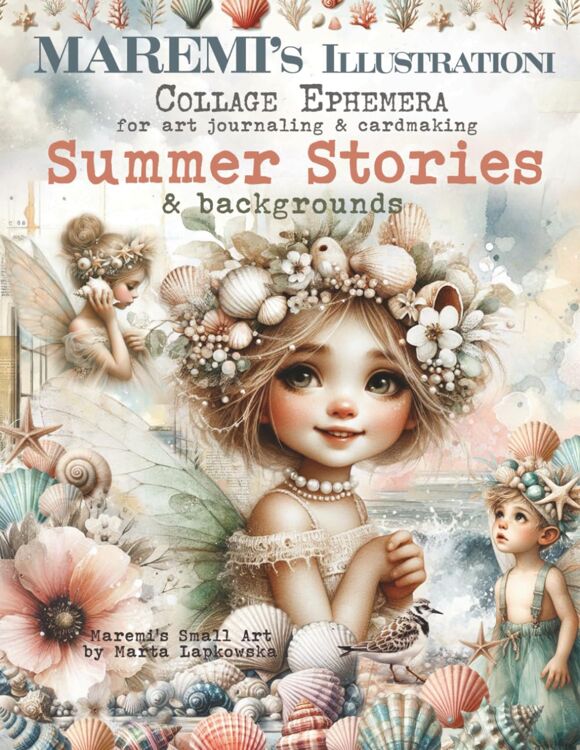 Maremi's Small Art - Collage Ephemera & Backgrounds - Summer Stories