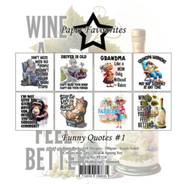 PF524 Paper Favourites 15x15 cm Funny Quotes 1
