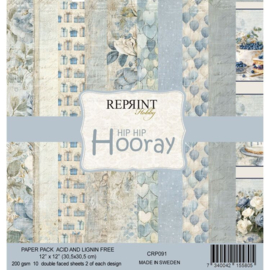 Reprint Hip Hip Hooray 12x12 Inch Paper Pack (CRP091) - PAKKETPOST!!!