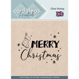 Card Deco Essentials Clear Stamps - Merry Christmas - CDECS145
