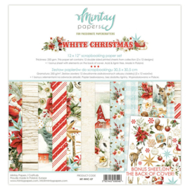 Mintay Papers - White Christmas - Paperpad 30.5 x 30.5 cm - PAKKETPOST!