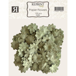 Reprint Paper Flowers Green (10pcs) (FL002)