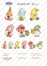 GH6026 Sweeties vel A4 - Gnomes Fruit