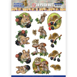 SB10536 Stansvel 3D vel A4 - Forest Animals - Amy Design