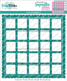 CDSN-0264 CarlijnDesign snijmallen Vierkant Venster Postage