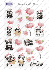 GH6028 Sweeties vel A4 - Panda Cute