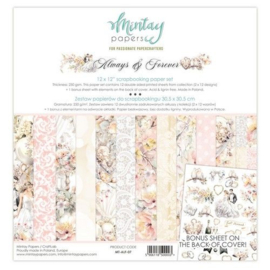 Mintay 12 x 12 Paper Set - Always & Forever MT-ALF-07 - PAKKETPOST!