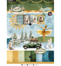 SL-CF-DCPP473 - StudioLight Die-Cut Designpapierblok – DIY Paper Christmas Forest nr. 473