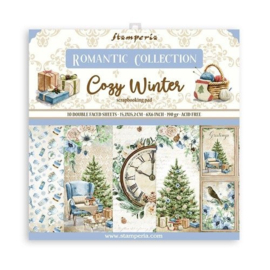 Paperpad 15x15cm - Romantic Collection - Cozy Winter - Stamperia - SBBXS24