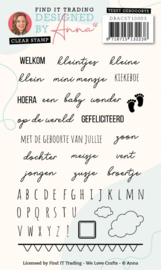 DBACST10003 Designed by Anna - Mix and Match sentiments Stamps - Birth