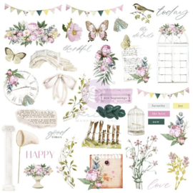 671259 Prima Marketing - Serene Petals - Ephemera Vintage Flutter (78pcs)