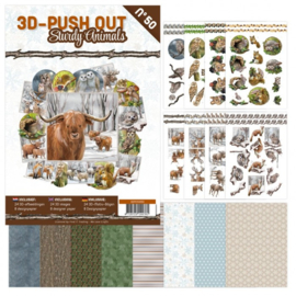 3DPO10050 3D Push-Out Book 50 - Sturdy Animals