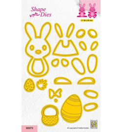 SD273 Snij- en embosmal - Continue Easter Bunny