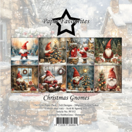 PF552 Paper Favourites 15x15 cm Christmas Gnomes