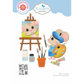 2288 Elizabeth Craft Design - Cute & Whimsical - Living it Up - Dies - Art Accessories