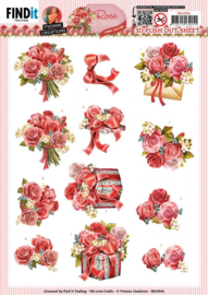 SB10936 3D Push Out - Yvonne Creations - Rose Decorations - Rose Bouquet