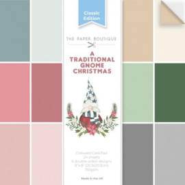 PB2121 The Paper Boutique A Traditional Gnome Christmas 8x8 Colour Card Pad