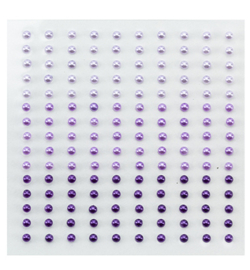 APS306 - Adhesive half pearls 3 tinten paars
