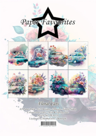 Paper Favourites - A5 Paper Pack - Floral Cars - PFA110