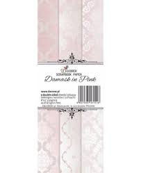 Damask in Pink 3x8 Inch Paper Pack (Double-sided) (DECOR-D1)
