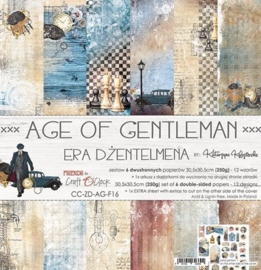 Age of Gentleman - Paperpad 30,5 x 30,5 cm - Craft O Clock - PAKKETPOST!!