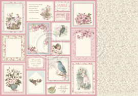 PD32009 Scrappapier Dubbelzijdig - Cherry Blossom Lane - Pion Design