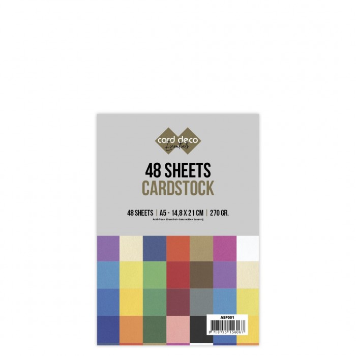 A5P1001 Jumbo glad kartonpakket - Card Deco - A5 - 48 Sheets