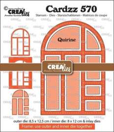 CLCL570 Crealies - Cardzz - Frame & Inlay - Quirine