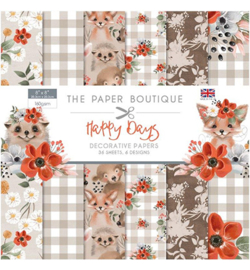 PB1215 Paperpad 20.5 x 20.5 cm Happy Days - The Paper Boutique