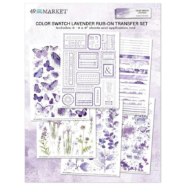 49 And Market - Color Swatch: Lavender - Rub-Ons 6"X8" 6/Sheets - CSL-41435