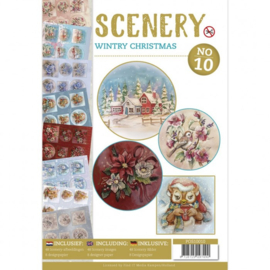 POS10010 Push Out book Scenery 10 - Wintry Christmas