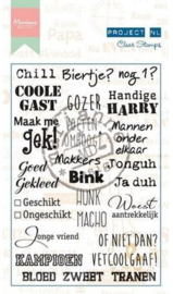 PL1518 Clearstempel Tekst NL  - Marianne Design