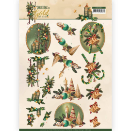 CD11357 Knipvel A4 - Christmas Gold - Amy Design